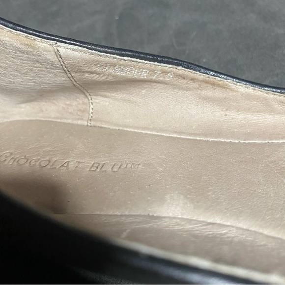 Chocolat Blu Glamour Bronze Metallic Pointed Toe Flats - Picture 7 of 8